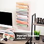 Mind Reader 8-Compartment Wall Mountable Metal File Organizer, Pink (MAG8C-PNK)~#|#~E96B2CD2-3C03-426E-9F366A380BD2D9E9_sc7