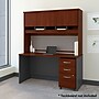 Bush Business Furniture Westfield 60"W Office Desk with Hutch and Mobile File Cabinet, Hansen Cherry (SRC014HCSU)~#|#~E96C5561-4188-4AF4-84D96822EC0633C4_sc7