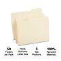 Staples 100% Recycled Heavyweight Reinforced File Folders, 1/3-Cut Tab, Letter Size, Manila, 50/Box (ST452830/452830)~#|#~E96E3194-65D8-4C7A-9AA929987FCBD35E_sc7