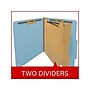 Medical Arts Press Pressboard Classification Folder, 2 Dividers, 2" Expansion, Letter Size, Blue, 10/Box (DV-T42-26-3BLU)~#|#~E96E46BD-2E46-4517-B595E7EC324FE9CF_sc7