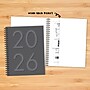 2026 Willow Creek 8.5" x  Weekly & Monthly Planner, Paperboard Cover, Charcoal (57605)~#|#~E9717569-7A55-4AB0-88B3644E111FEB20_sc7