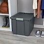 Sterilite 80 Quart Latching Storage Tote, Plastic, Flat Gray, 6/Carton (22173V06)~#|#~E972BA28-DB85-4104-B29007BFDA275337_sc7