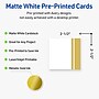 Avery Gold Double-Dipped Edge Matte Blank Card, White, 90/Pack (S00-DKH)~#|#~E9732B5D-8689-4F1A-8004897BA8805D67_sc7