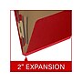 Medical Arts Press Pressboard Classification Folder, 2 Dividers, 2" Expansion, Letter Size, Deep Red, 10/Box (DV-T42-26-3DRD)~#|#~E9752E46-1354-4582-B9E98C36C3A391A9_sc7