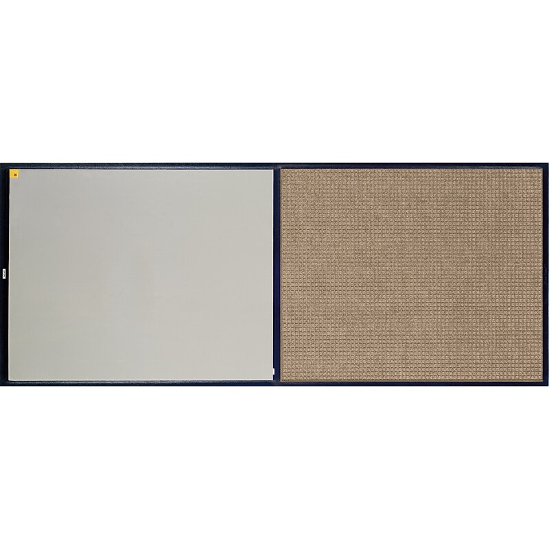 M + A Matting WaterHog CleanShield Stride Commercial Entrance Floor Mat with Adhesive Insert, 26.5" x 63.5", Medium Brown image 1
