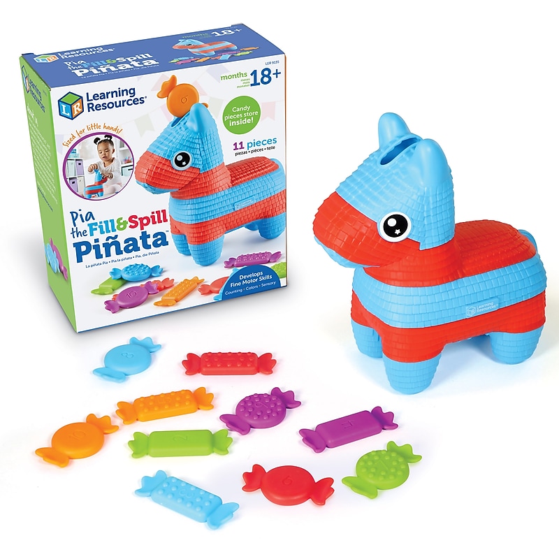 Learning Resources Pia the Fill & Spill Pinata, Assorted Colors (LER9135) image 1
