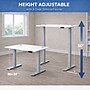 Boss Office Products 48"W Electric Rectangular Adjustable Standing Desk, White (SGSD033WT)~#|#~E9782B10-A06C-4EA6-AE8BB374EC86D39F_sc7