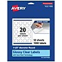 Avery Laser/Inkjet Round Multipurpose Labels, 1.5" Dia., Clear, 1,000 Labels/Box (94506)~#|#~E9790B5C-D8A2-4D6B-9D45E4365A0E4C0F_sc7
