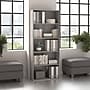 Bush Business Furniture Hustle Tall 5 Shelf Bookcase, Platinum Gray (HUB230PG)~#|#~E97B2501-D4F8-4A2C-BF37F49DA33B5FE3_sc7