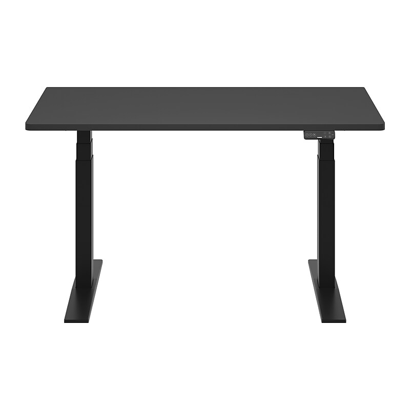 FlexiSpot E7COMMERCIAL 55''W Electric Adjustable Particle Board Standing Desk, Black (E7BCOM5528-B) image 1