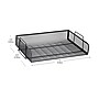 Mind Reader Metal Side Loading Stackable Letter Tray, Letter Size, Black (DSTACK4-BLK)~#|#~E97D1392-8A07-4F66-81C404493FAB8A4F_sc7
