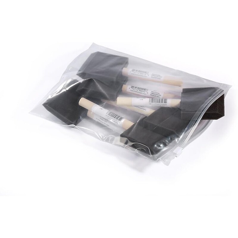 8" x 7" Reclosable Poly Bags, 3 Mil, Clear, 250/Carton (PB40670) image 1