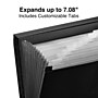 TRU RED Plastic Filing Accordion File, 13-Pocket, Letter Size, Black (TR10759)~#|#~E98C0546-35C2-45A5-9E55201751AE0CA1_sc7