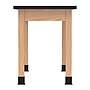 Diversified Woodcrafts PerpetuLab Book Compartment Rectangular Science Lab Table, 54" x 24", Oak (C7202BK30N)~#|#~E98DF056-8FF6-46FB-934DD44C6139605B_sc7