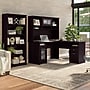 Bush Furniture Cabot 60"W L Shaped Computer Desk with Hutch and 5 Shelf Bookcase, Espresso Oak (CAB011EPO)~#|#~E9974651-E73C-4E37-91C02EF38E87FE78_sc7