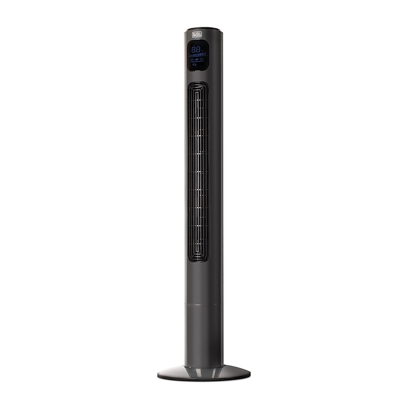 Black & Decker 46" Oscillating Tower Fan, 3-Speed, Black (BFTR146) image 1