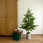Nearly Natural Artificial Real Touch Norfolk Island Pine in Metal Tin Planter, 5' (T5385)~#|#~E99F8765-3F11-46FA-B6A8659564C26EE5_sc7