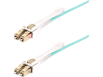 StarTech 4m (13.1ft) LC to LC (UPC) Duplex OM4 Multimode Fiber Optic Cable with Push-Pull Tabs, 50/125, Aqua (450FBLCLC4PP) Simolary simolary.com 6