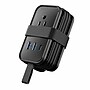 Uncaged Ergonomics Travel Power Strip with USB-C, 3 AC, 2 USB-C (20W), 1 USB-A, 3.4 ft Cord, Black~#|#~E9AB7069-E0AD-4EBA-9A00187EBEBA19DB_sc7