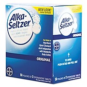 Alka-Seltzer Original 325 mg Aspirin Tablets, 2 Tablets/Packet, 50 Packets/Box (7535-50X24-SBA)