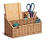 U Brands Woven 3-Compartment Paper Rope/Metal Desk Organizer, Brown (6086U01-04)~#|#~E9B1F57D-E100-49A8-8B8B0BC95D05EE35_sc7