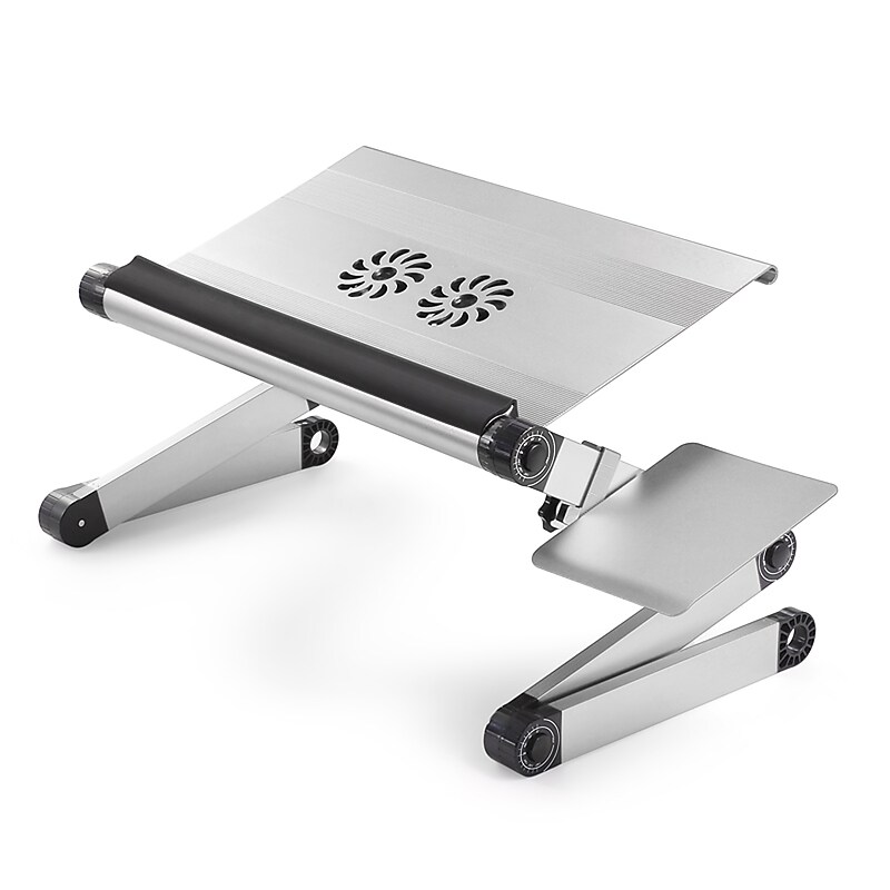 Uncaged Ergonomics WorkEZ Cool Laptop Riser, 18" x 11", Silver (WECs) image 1