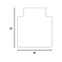 Staples Carpet Chair Mat with Lip, 45" x 53", Designed for Medium-Pile Carpet, Clear Vinyl (122233)~#|#~E9C1F64A-70AF-4D4E-9B2460CD1AF2A27B_sc7