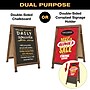 Excello Global Products 24x36 Chalkboard Coroplast Combo A-Frame, Brown (EGP-HD-0533-BN)~#|#~E9C2861E-D13E-422D-BC0FC7E202E95DFB_sc7