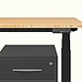 FlexiSpot E7 Commercial 48''W Electric Adjustable Standing Desk, Bamboo/Black (E7BCOM4824-LBZB)~#|#~E9C605BA-C746-4756-94438E21A50AB55C_sc7