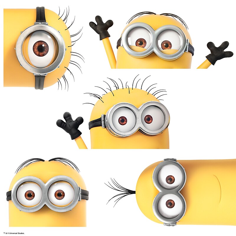 York Wallcoverings Despicable Me 3 Peeking Minions Giant Contemporary Decals, Music, Movies & TV (RMK3567GM) image 1