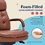 La-Z-Boy Sonata Ergonomic Bonded Leather Swivel Executive Chair, Cognac and Graphite (CCHR10014C)~#|#~E9C7296B-4E5E-4A8B-84B82FF011FAD761_sc7