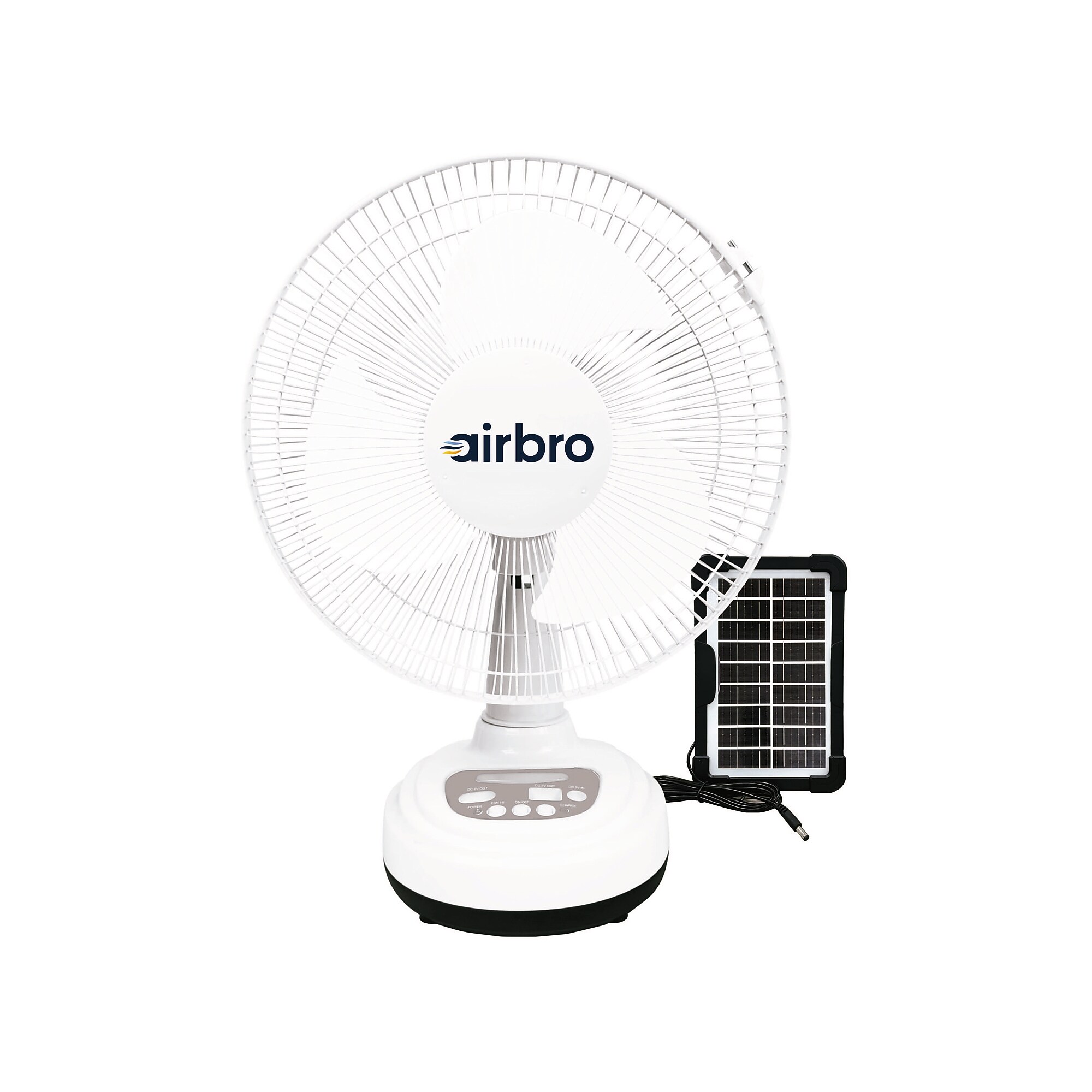 Airbro 12-inch 1-Speed Desk Fan, White (GSDFSA12) Sansujyuku sansujyuku.com