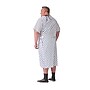 Medline Disposable Patient Gown with Angle Back and Side Ties, 3XL, Blue/White, 12/Carton (MDTOG2RTSSNO)~#|#~E9CAA8B8-FFF0-41C8-BDD18606A899EF1A_sc7