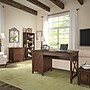 Bush Furniture Key West 54"W Computer Desk with Storage, 2 Drawer Lateral File Cabinet, 5 Shelf Bookcase, Bing Cherry (KWS009BC)~#|#~E9CB71D9-03C6-4E8E-A983F44F0C4C4A3F_sc7