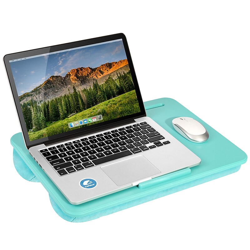 LapGear Original 17.9" x 13" x 2.6" Lap Desk, Aqua Sky (45159) image 1