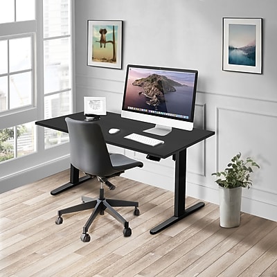 Mount-It! 55"W Electric Rectangular Adjustable Standing Desk - Thumbnail 2