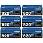 Brother TN820 Black Standard Yield Toner Cartridge, 6/Pack~#|#~E9CF9FAA-8B15-42CB-B3CB5A8376D3562E_sc7