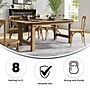 Flash Furniture Pine Wood Folding Farm Table, 40"D x 84"W, Antique Rustic (XAF84X40)~#|#~E9D69419-7D64-48A2-86AC8703E9E2CE88_sc7
