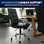Flash Furniture Whitney Ergonomic LeatherSoft Swivel Mid-Back Executive Office Chair, Black/Chrome (GO2286MBK)~#|#~E9E5DFF5-38F1-47A4-AAE7945621899B84_sc7