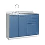 Viva Comfort 36.75'' H x 42" L Medical Cabinet with Left Sink, 2-Doors, 3-Drawers, Blueberry (902BASE42LSBL)~#|#~E9E60E55-6F45-4482-B2A5507B5B7194D1_sc7