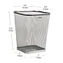 Mind Reader Metal Trash Can Without Lid, 5 Gallon, Silver, 2/Pack (2SQUAGA-SIL)~#|#~E9E77269-F7C4-4FF6-BA3E7855DB474AA0_sc7