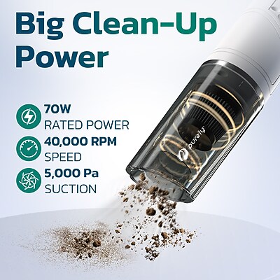 Purely C50 70W Small Portable Wireless Vacuum Cleaner Air Duster, Black (PKBVC50) Sansujyuku sansujyuku.com