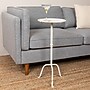 Storied Home Metal Martini Cocktail Table, Antique White (EC1447)~#|#~E9E9AB05-584C-4B6C-8C118B84F5823DCE_sc7