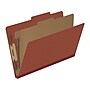Medical Arts Press Pressboard Classification Folder, 1 Divider, 2" Expansion, Legal Size, Red, 10/Box (DV-T52-14-3RED)~#|#~E9EAACF1-335F-4A55-B8371AB58E36B565_sc7