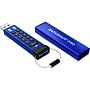 iStorage datAshur PRO 256GB USB 3.2 Gen 1 Type-A Encrypted Flash Drive, Blue (IS-FL-DA3-256-256)~#|#~E9EE2369-261C-4B2B-8A71711BB94AD54B_sc7