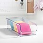 iDESIGN Small Stackable Plastic Storage Bin, Clear, 4/Pack (28346M4)~#|#~E9EF6651-D942-4A61-9EB6D124847B6FE0_sc7