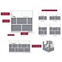 Luxor Modular Room Divider Add-On Wall, 70"H x 53"W, Gray/Frosted PET/Acrylic (MW-5370-XFCG)~#|#~E9F55F7E-1C31-4D30-8FAC5AE53FDA9AE3_sc7