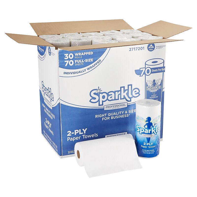 Sparkle Professional Series Paper Towels, 2-ply, 70 Sheets/Roll, 30 Rolls/Pack (2717201) image 1
