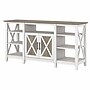 Bush Furniture Key West Console TV Stand, Screens up to 65", Shiplap Gray/Pure White (KWV160G2W-03)~#|#~E9F85205-2C29-42AB-891395E2A1FC484F_sc7