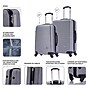 InUSA Royal 2-Piece Hardside Spinner Luggage Set, TSA Checkpoint Friendly, Silver (IUROY0SM-SIL)~#|#~E9FC717A-4488-449D-9B1FF9F6022CB72B_sc7
